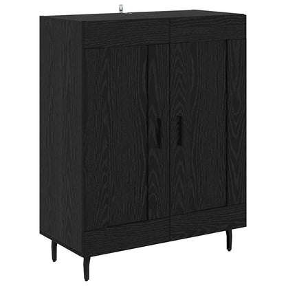 Highboard 69.5x34x180 cm Engineered Wood 2 Wood Doors Black oak