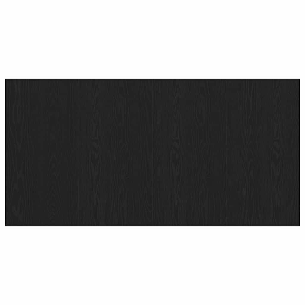 Bed Headboard with Cabinets Engineered Wood Two Drawers Black oak