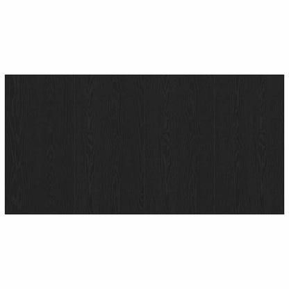 Bed Headboard with Cabinets Engineered Wood Two Drawers Black oak