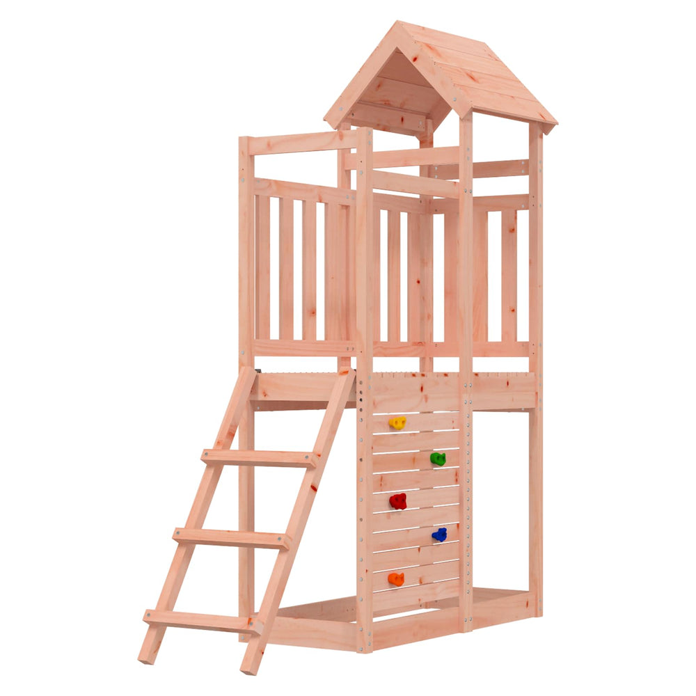 vidaXL Play Tower Brown Solid Douglas Wood