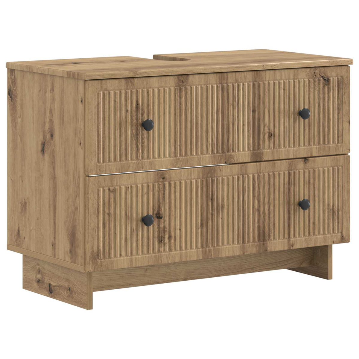 2 Piece Bathroom Cabinet Set ALKMAAR Artisan Oak Vertical stripes