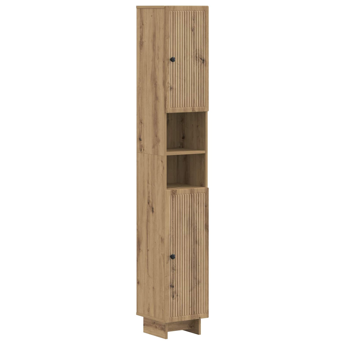 2 Piece Bathroom Cabinet Set ALKMAAR Artisan Oak Vertical stripes