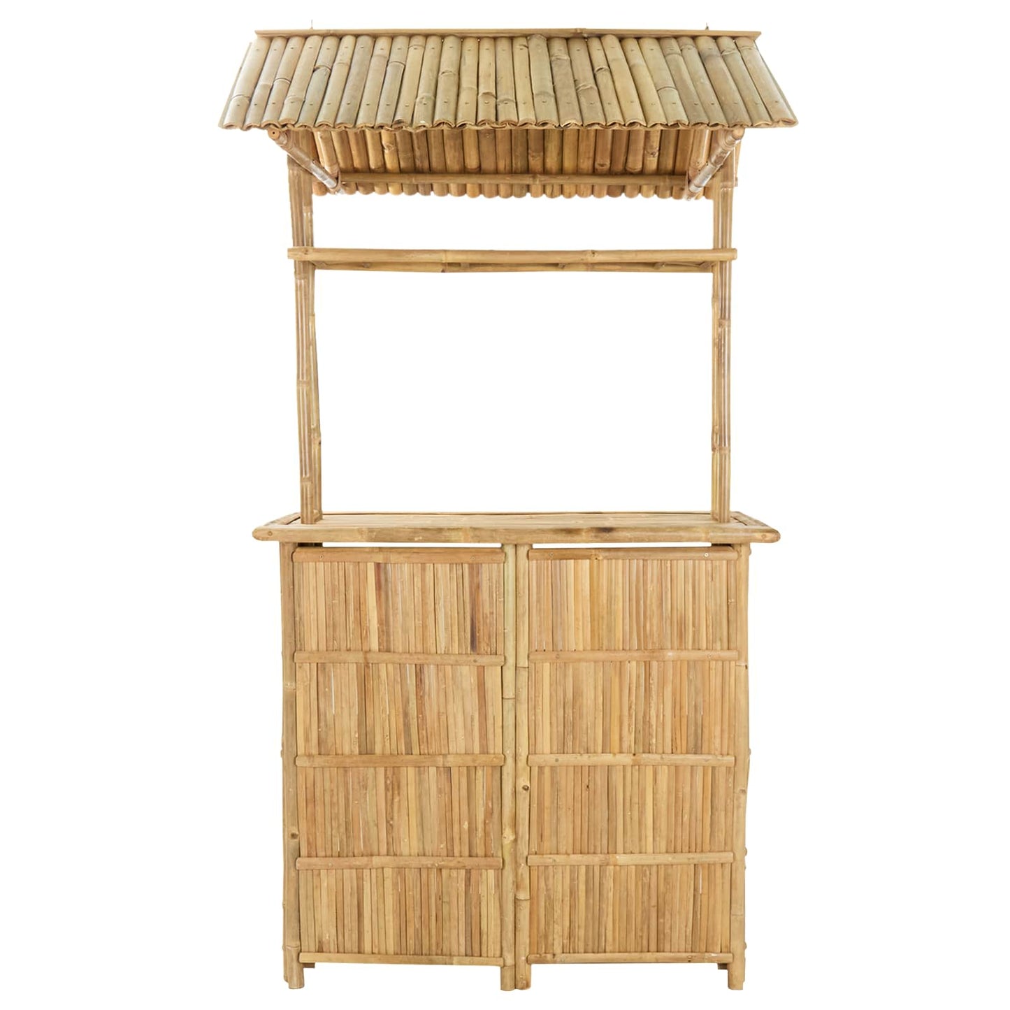 vidaXL Outdoor Bar Table Natural 115 x 95 x 214 cm Bamboo 3