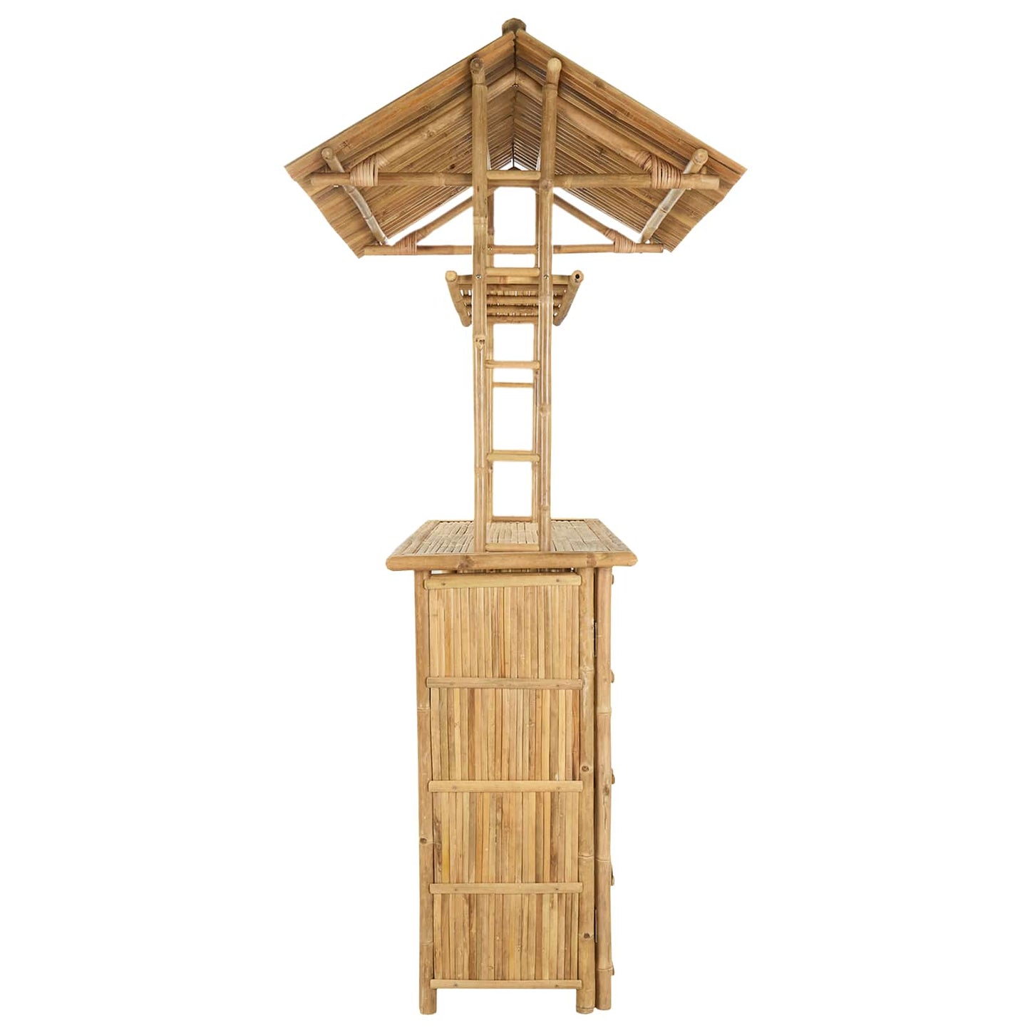 vidaXL Outdoor Bar Table Natural 115 x 95 x 214 cm Bamboo 4