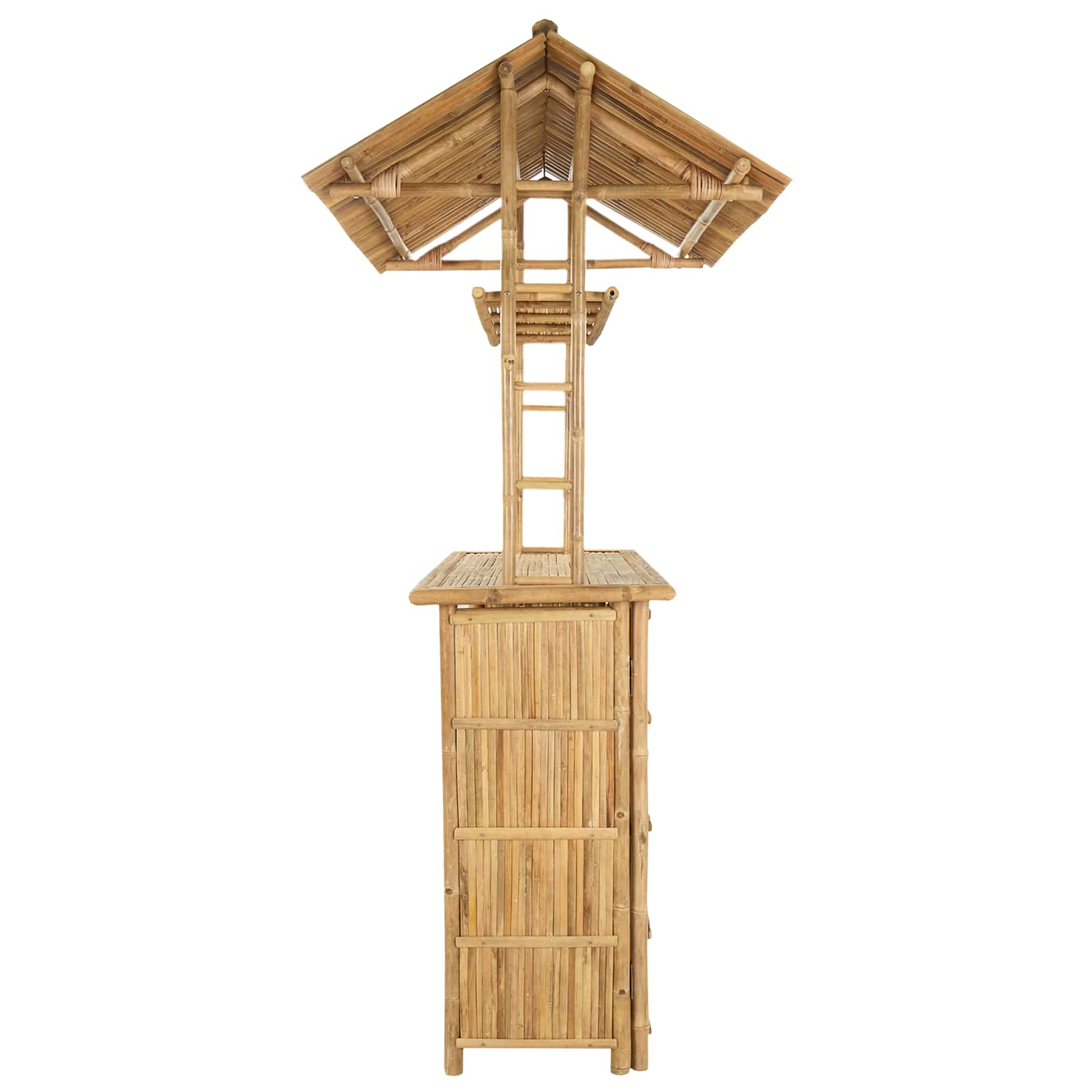 vidaXL Outdoor Bar Table Natural 115 x 95 x 214 cm Bamboo 4