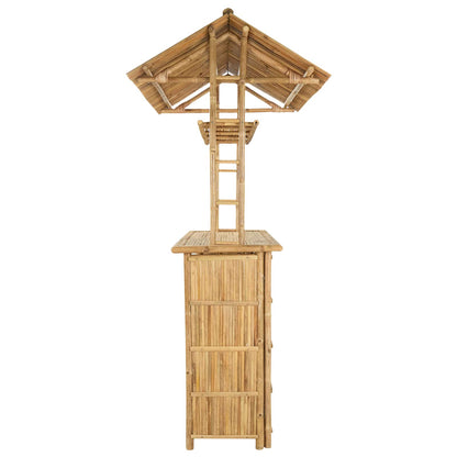 vidaXL Outdoor Bar Table Natural 115 x 95 x 214 cm Bamboo 4