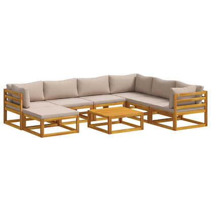 vidaXL Sofa Set 8 pcs Natural Solid Acacia Wood 2
