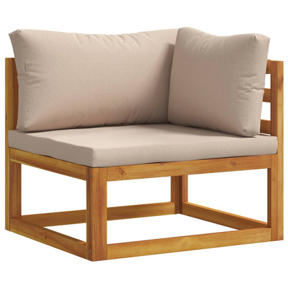 vidaXL Sofa Set 6 pcs Natural Solid Acacia Wood 5