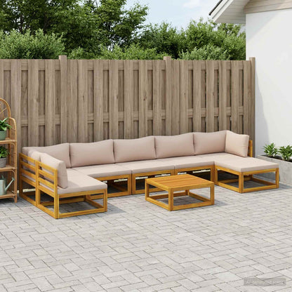 vidaXL Sofa Set 8 pcs Natural Solid Acacia Wood 1