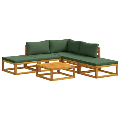 vidaXL Sofa Set 6 pcs Natural Solid Acacia Wood 1