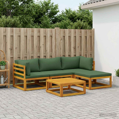 vidaXL Sofa Set 5 pcs Natural Solid Acacia Wood 1