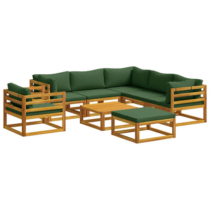 vidaXL Sofa Set 8 pcs Natural Solid Acacia Wood 2
