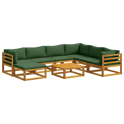 vidaXL Sofa Set 8 pcs Natural Solid Acacia Wood 2