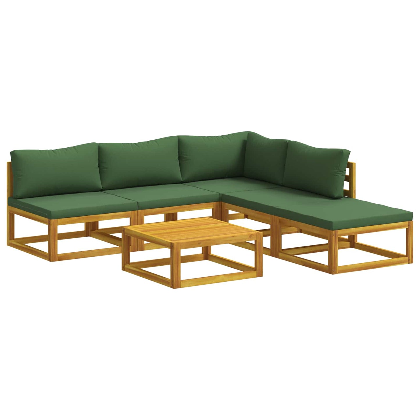 vidaXL Sofa Set 6 pcs Natural Solid Acacia Wood 1