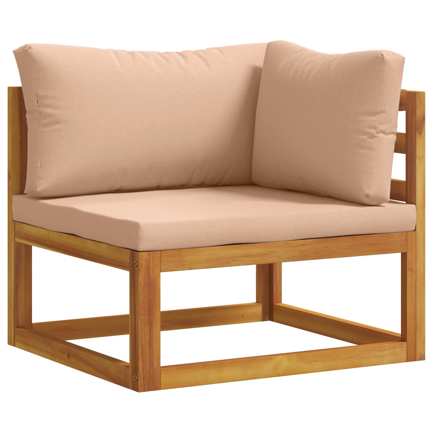 vidaXL 5 Piece Garden Lounge Set Modular Natural Solid Acacia Wood 2