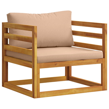 vidaXL 5 Piece Garden Lounge Set Modular Natural Solid Acacia Wood 3