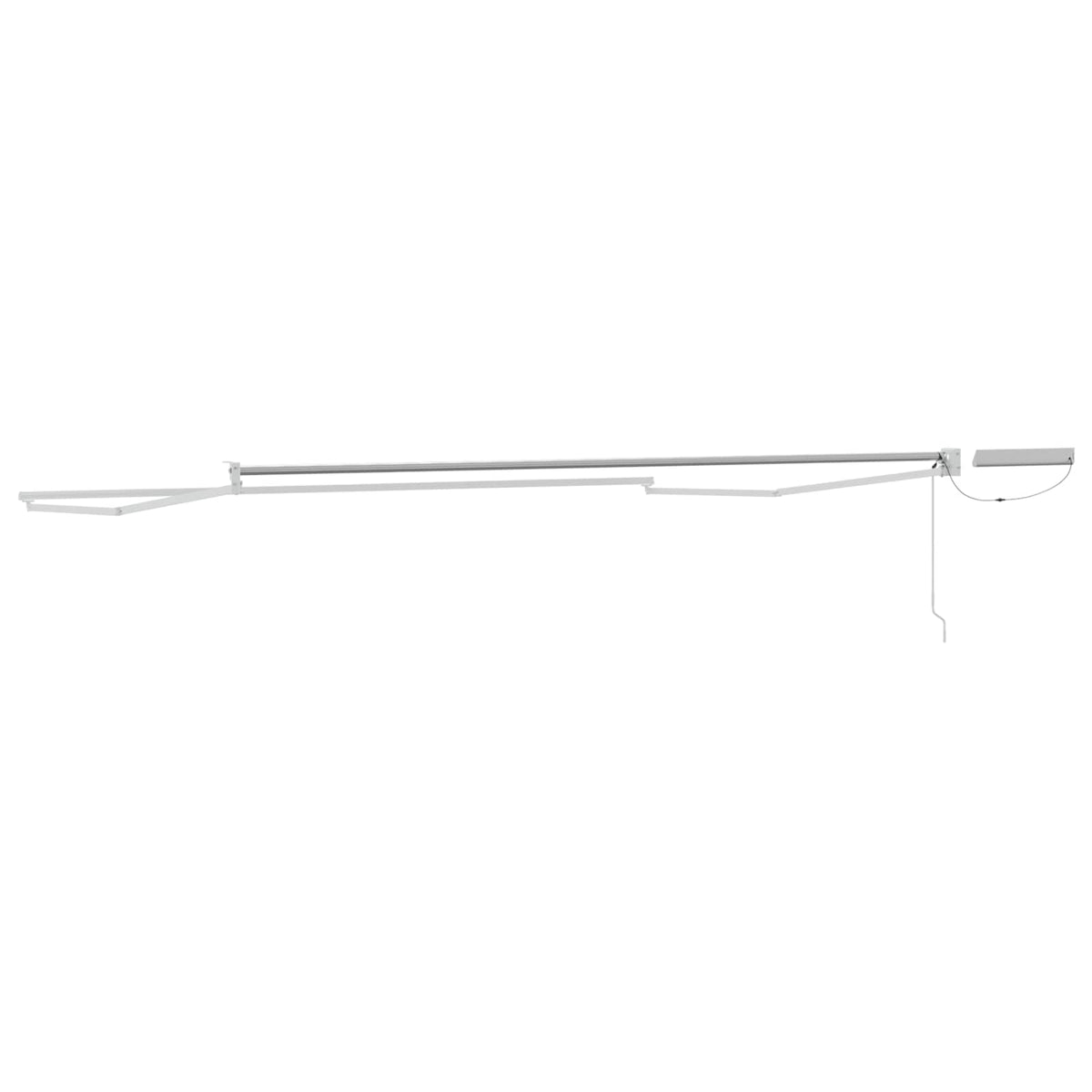 vidaXL Solar Electric Awning Frame 5 x 3 m White 5