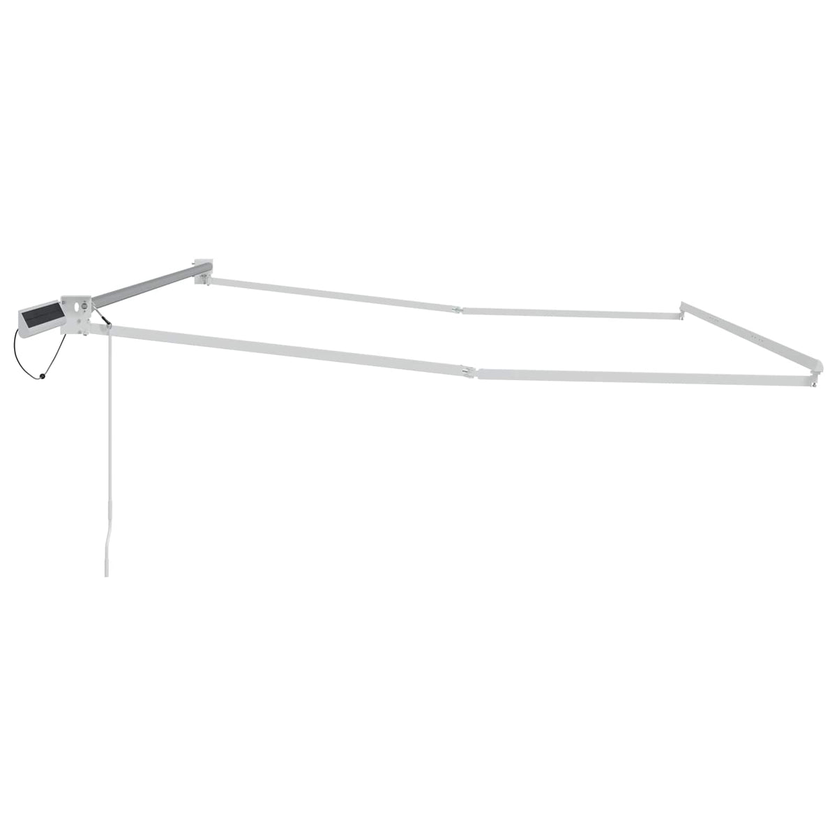 vidaXL Solar Electric Awning Frame 5 x 3 m White 4