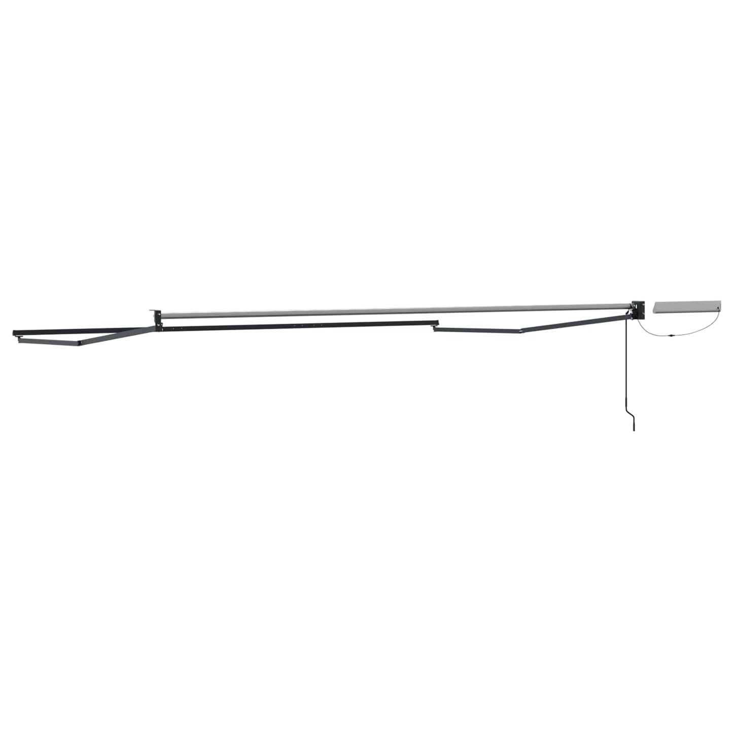 vidaXL Electric Retractable Awning Frame Anthracite 5 x 3 m Aluminium 5
