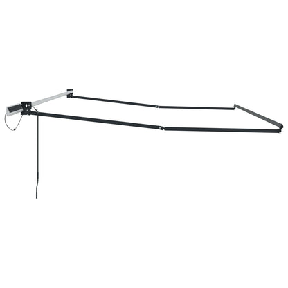 vidaXL Electric Retractable Awning Frame Anthracite 5 x 3 m Aluminium 4