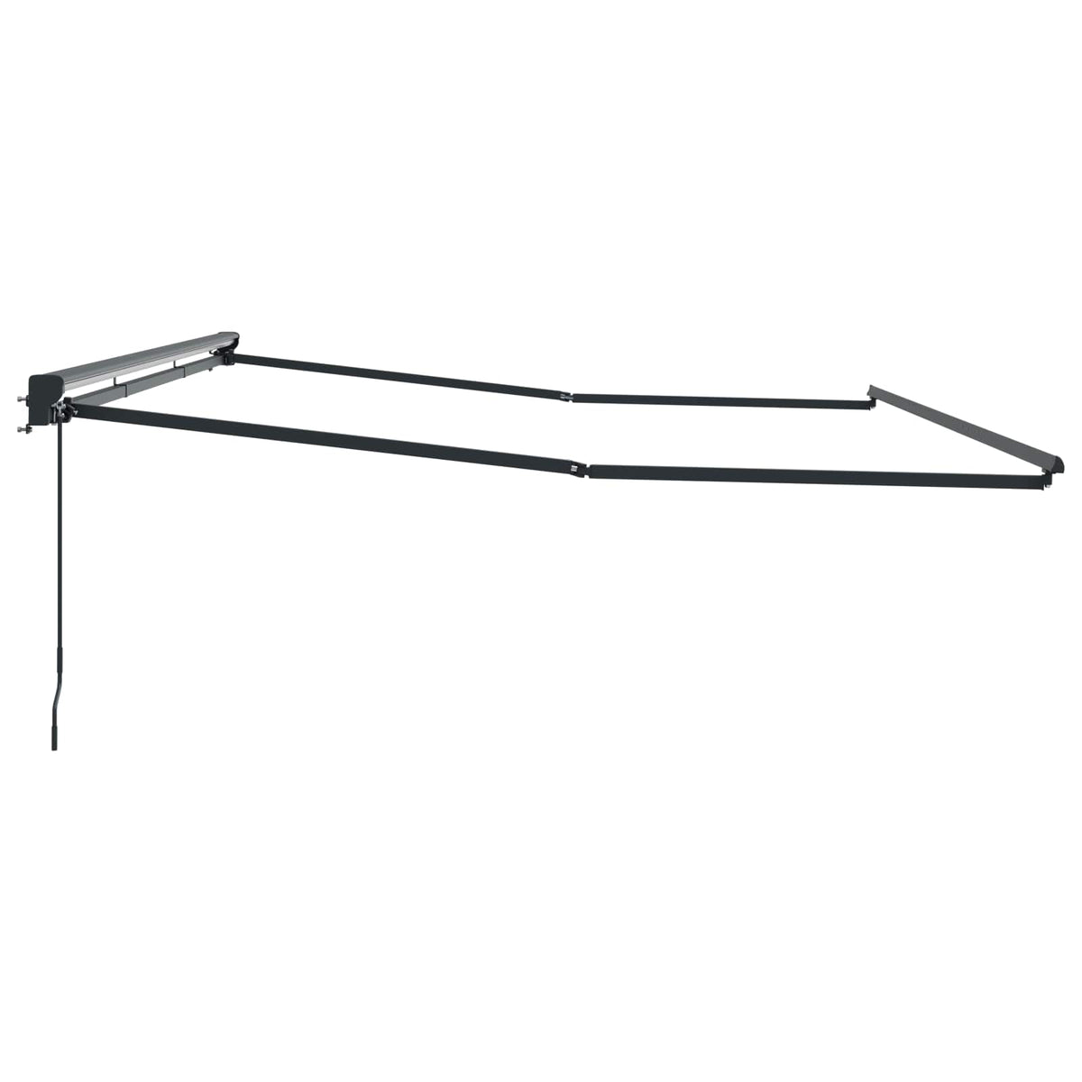 vidaXL Manual Awning Frame 5 x 3.5 m Anthracite 4