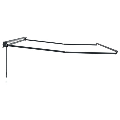 vidaXL Manual Awning Frame 5 x 3.5 m Anthracite 4