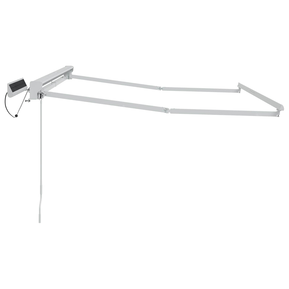 vidaXL Solar Electric Awning Frame 3 x 2.5 m White 4