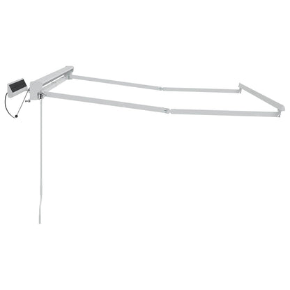 vidaXL Solar Electric Awning Frame 3 x 2.5 m White 4