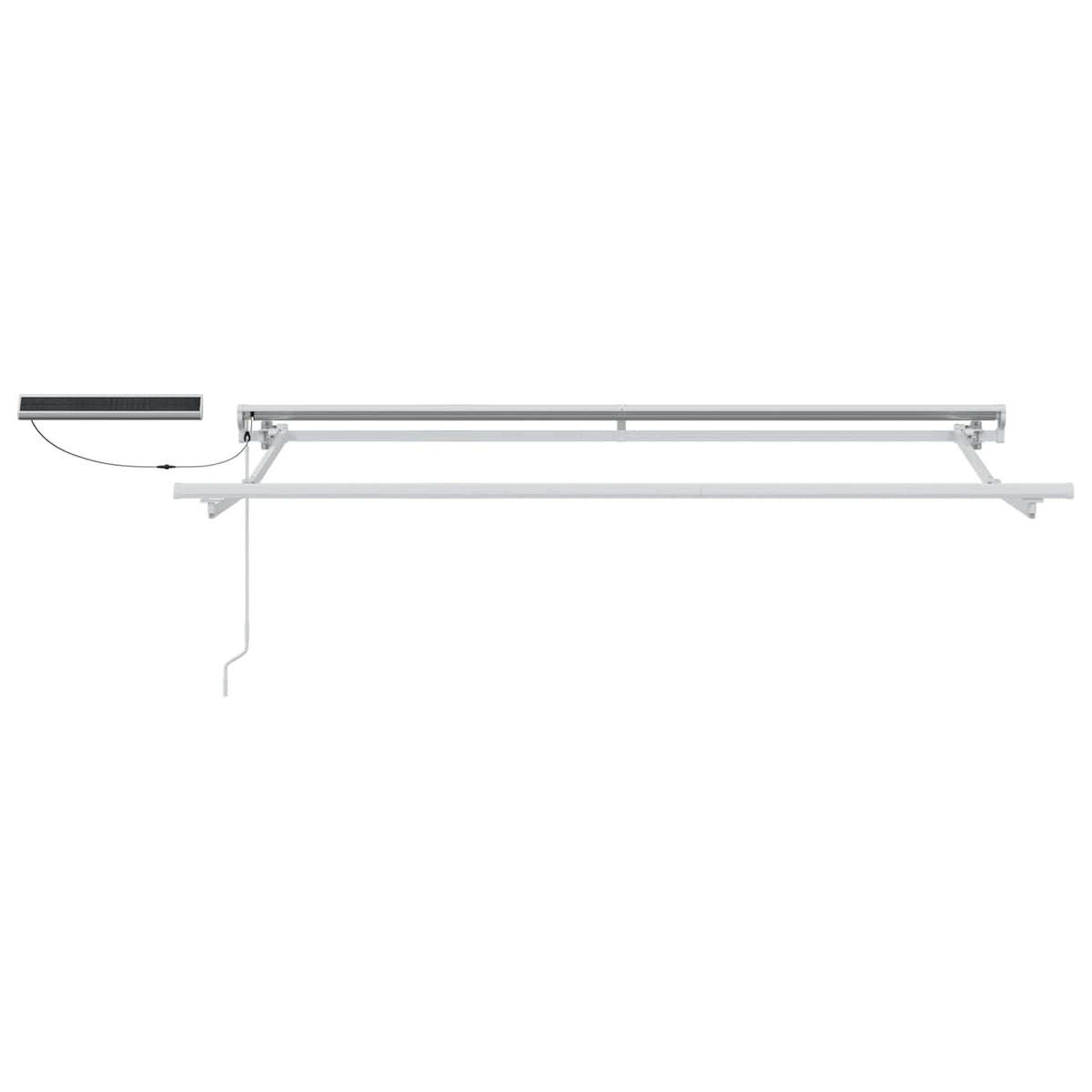 vidaXL Solar Electric Awning Frame 3.5 x 2.5 m White 3