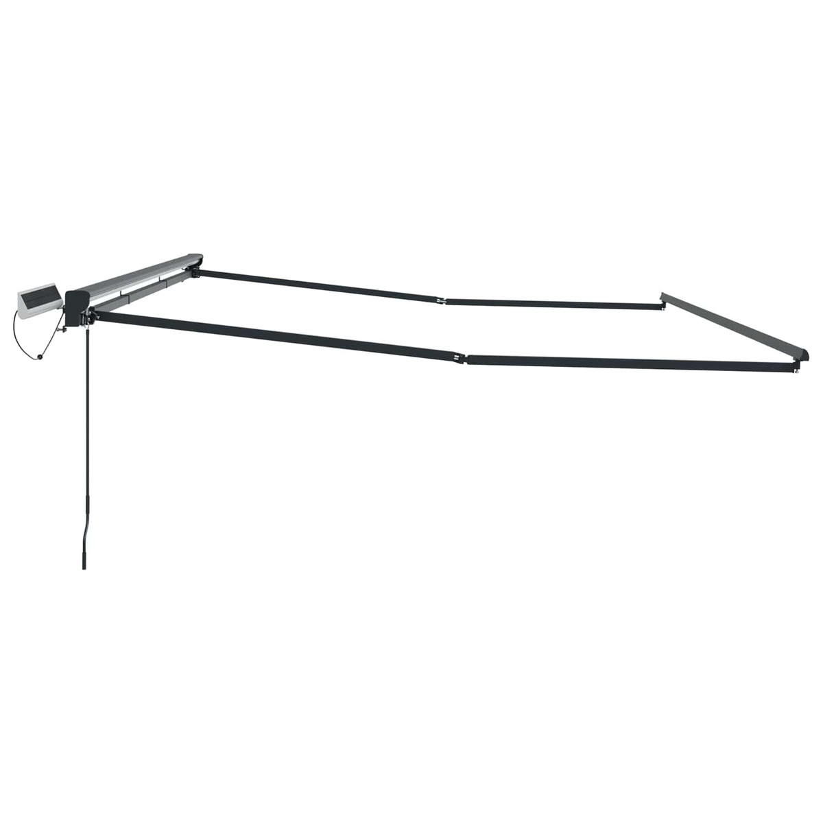 vidaXL Solar Electric Awning Frame 4 x 2 m Anthracite 4
