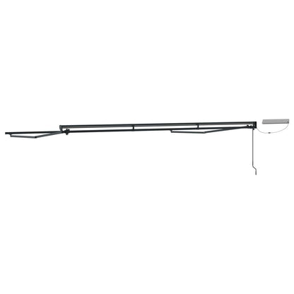 vidaXL Electric Retractable Awning Frame Anthracite 4 x 3.5 m Steel 5