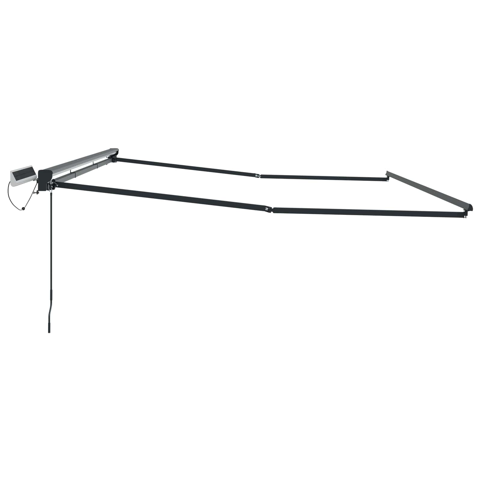vidaXL Electric Retractable Awning Frame Anthracite 4 x 3.5 m Steel 4