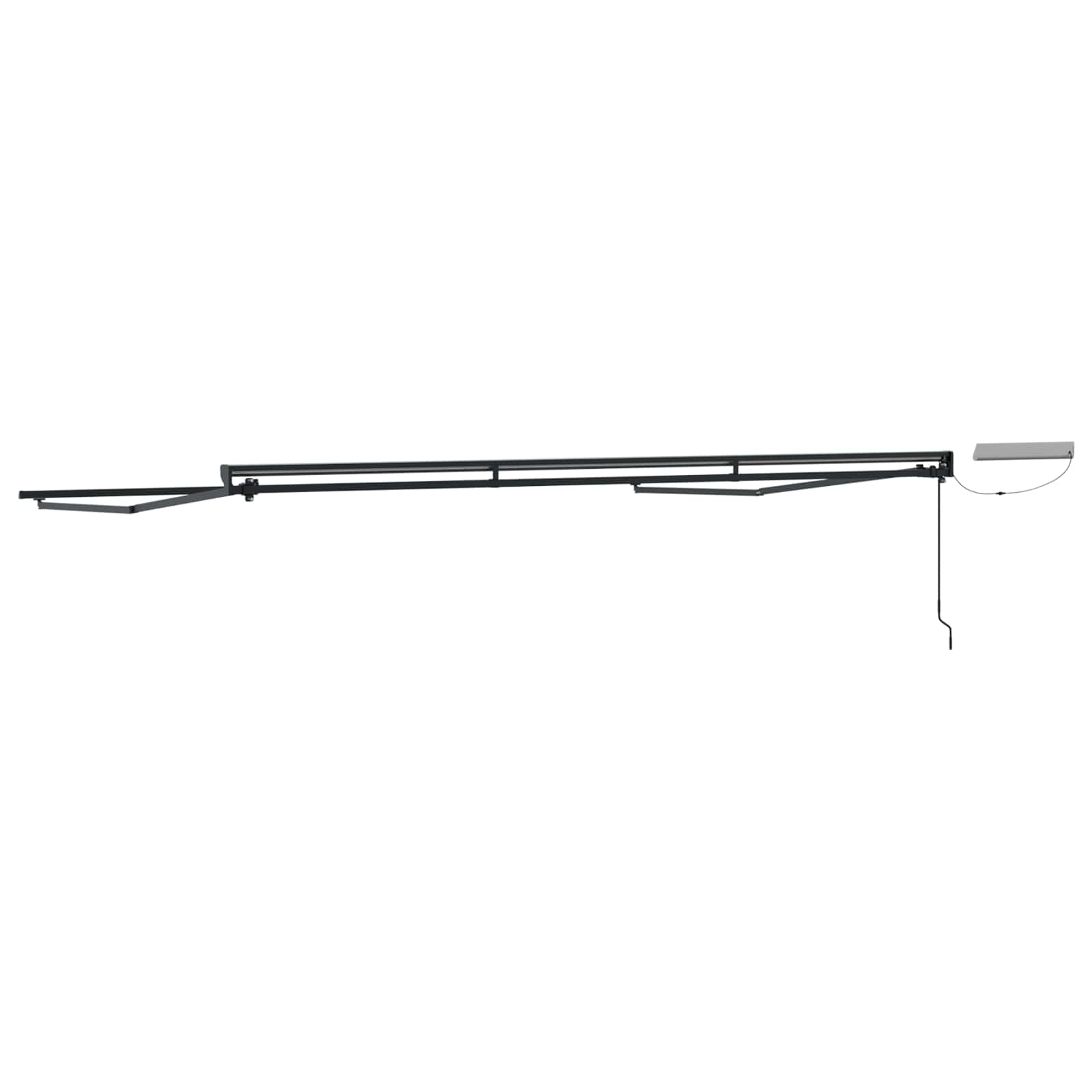 vidaXL Electric Retractable Awning Frame Anthracite 4.5 x 3 m Steel 5