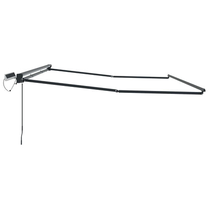 vidaXL Electric Retractable Awning Frame Anthracite 4.5 x 3 m Steel 4