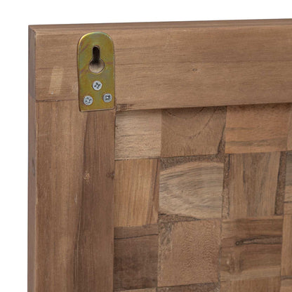 Bed Headboard Natural Solid Teak Wood 140 cm