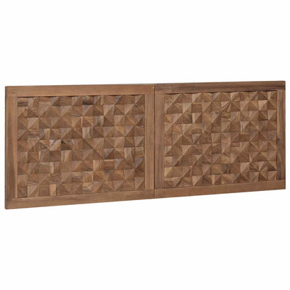 Bed Headboard Natural Solid Teak Wood 140 cm