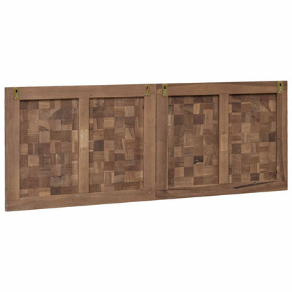 Bed Headboard Natural Solid Teak Wood 140 cm