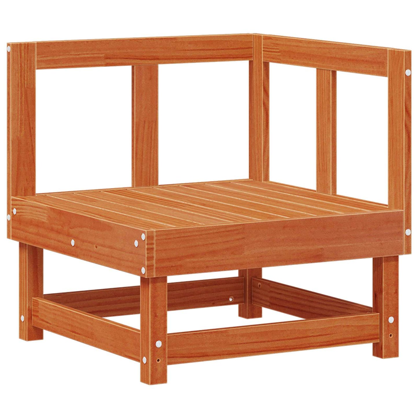 vidaXL Garden Lounge Set 7 pcs Wax Brown Solid Pine Wood 3