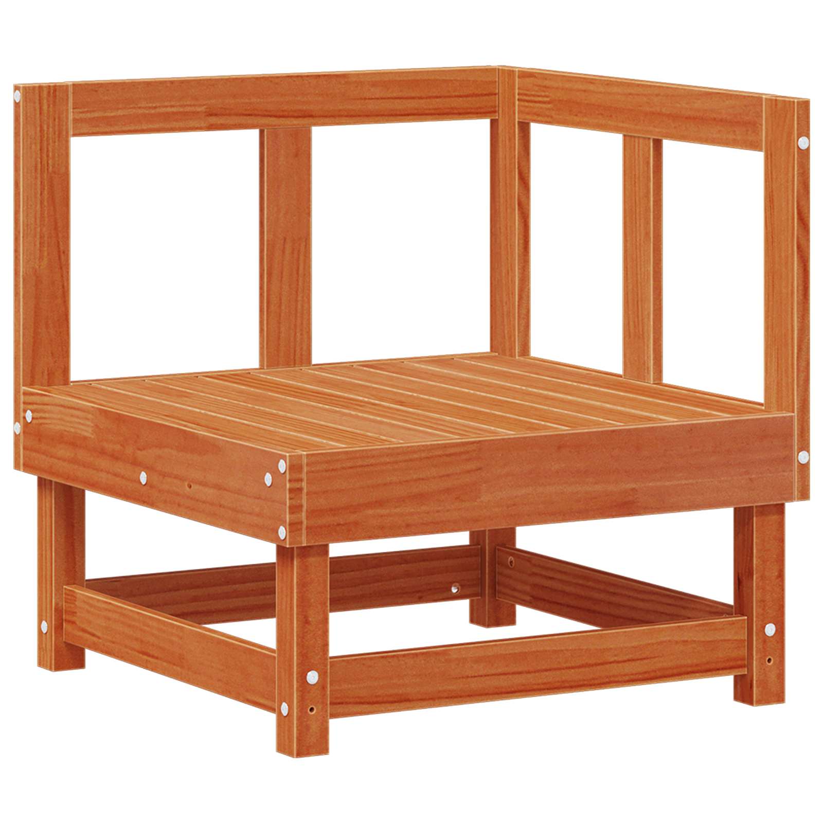 vidaXL Garden Lounge Set 7 pcs Wax Brown Solid Pine Wood 3