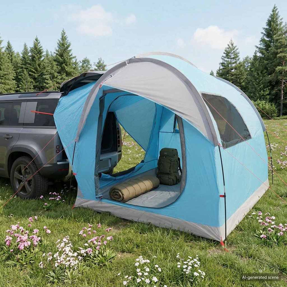 vidaXL Car Tent 3-Person Polyester and Steel