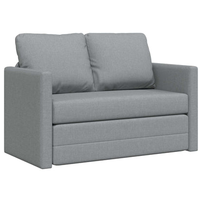 vidaXL Folding Sofa Bed Light Grey 112 x 60 x 55 cm Fabric 2