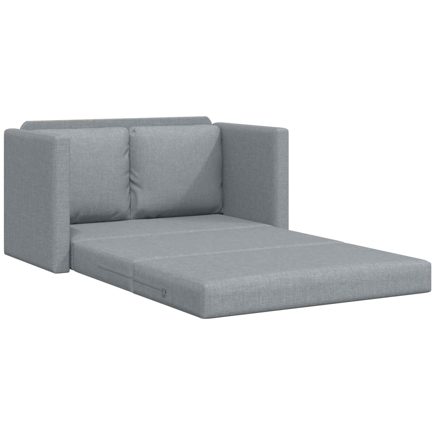 vidaXL Folding Sofa Bed Light Grey 112 x 60 x 55 cm Fabric 4
