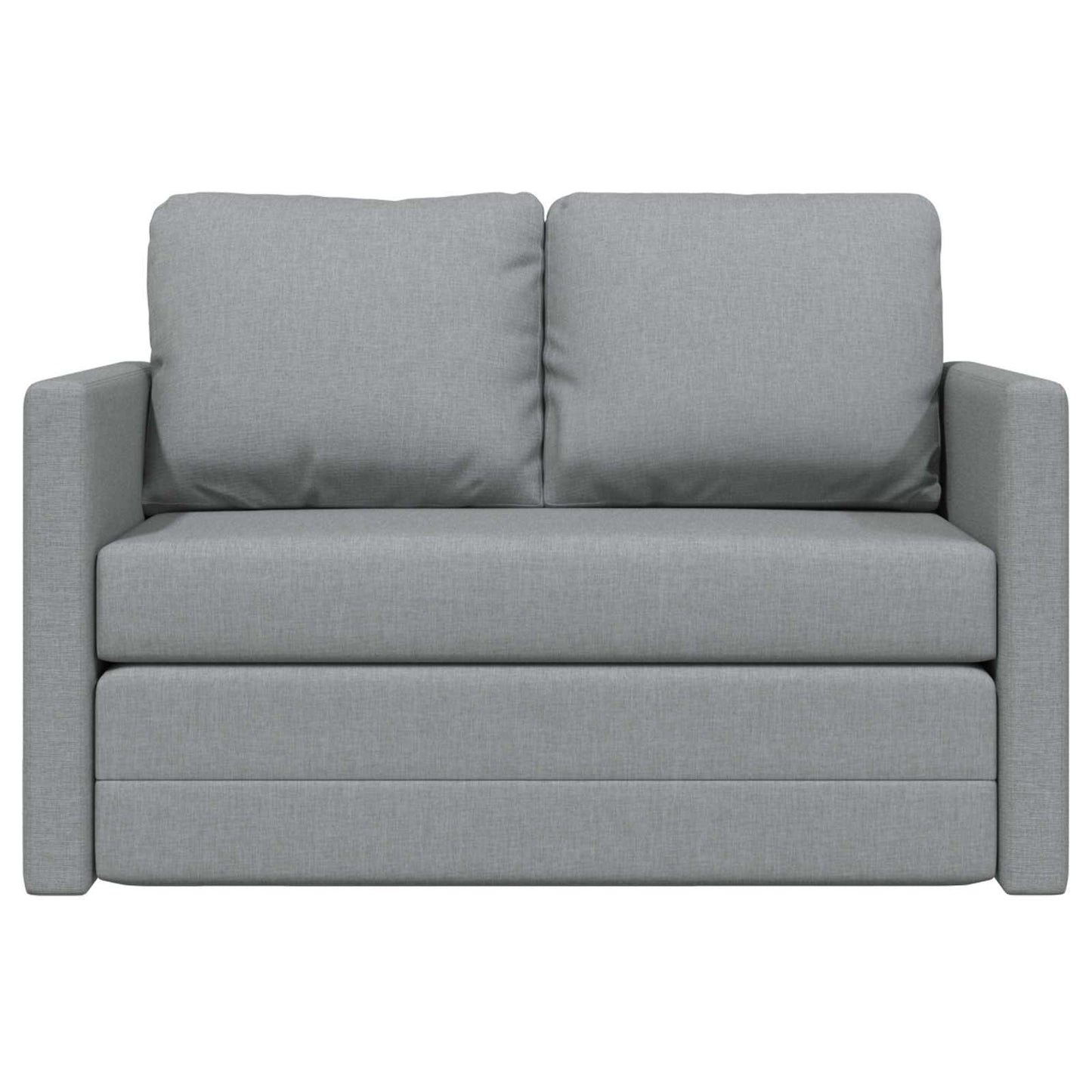 vidaXL Folding Sofa Bed Light Grey 112 x 60 x 55 cm Fabric 5