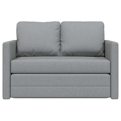 vidaXL Folding Sofa Bed Light Grey 112 x 60 x 55 cm Fabric 5