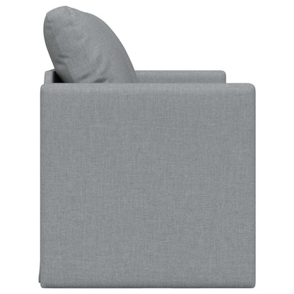 vidaXL Folding Sofa Bed Light Grey 112 x 60 x 55 cm Fabric 6
