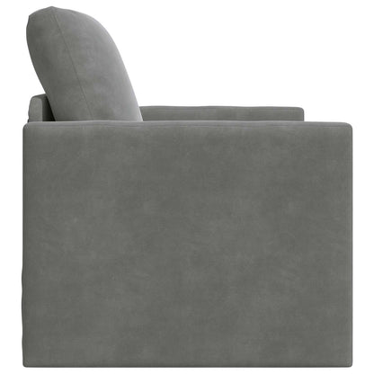 vidaXL Folding Sofa Bed Dark Grey 74 x 77 x 81 cm Velvet 6