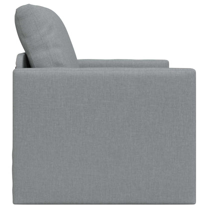 vidaXL Folding Sofa Bed Light Grey 74 x 77 x 81 cm Fabric 6