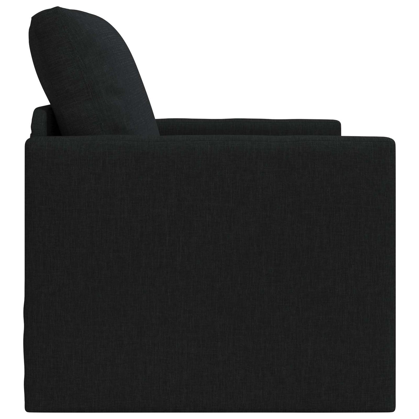 vidaXL Folding Sofa Bed Black 74 x 77 x 81 cm Fabric 6