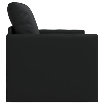 vidaXL Folding Sofa Bed Black 74 x 77 x 81 cm Faux Leather 6