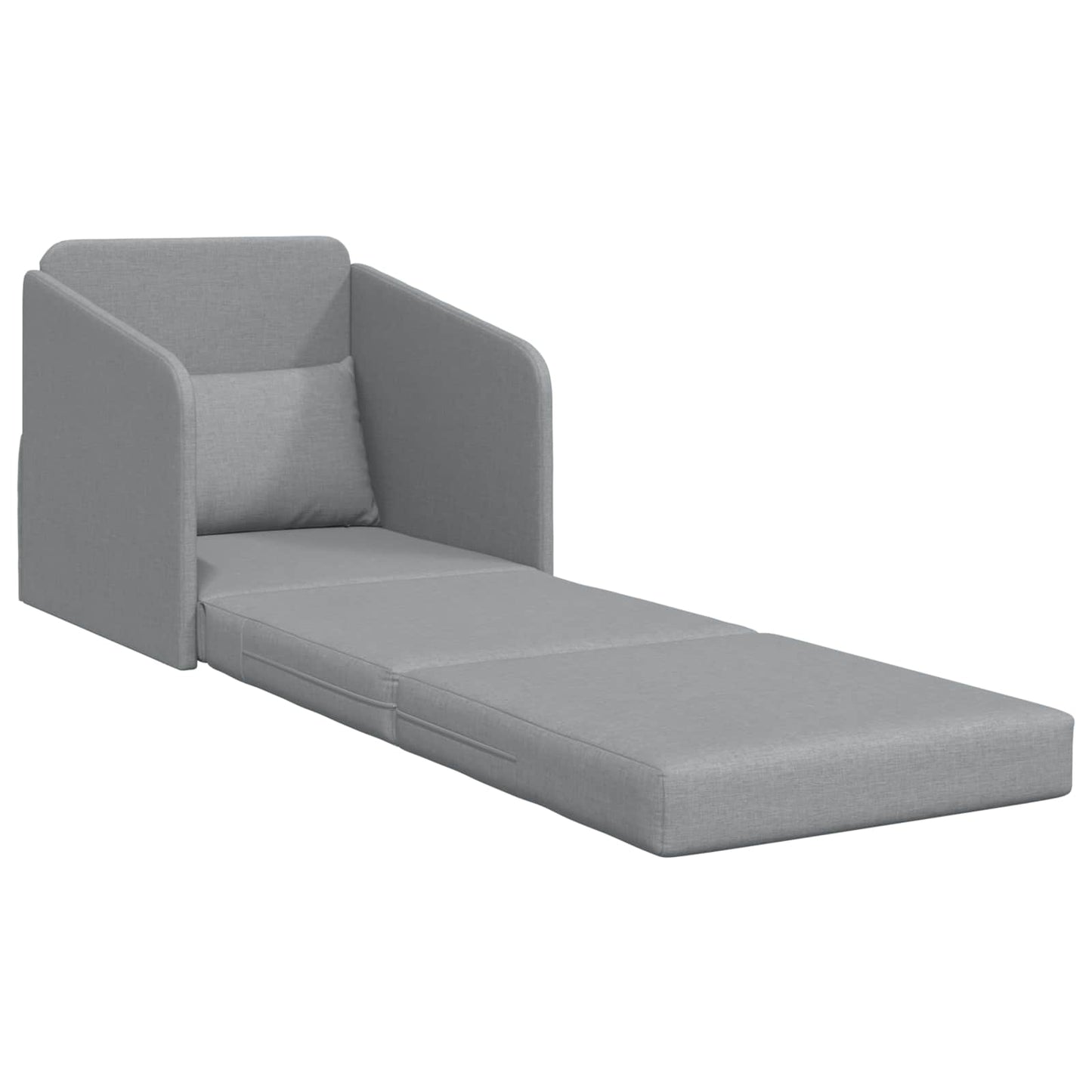 vidaXL Folding Sofa Bed Light Grey 65 x 80 x 83 cm Fabric 4